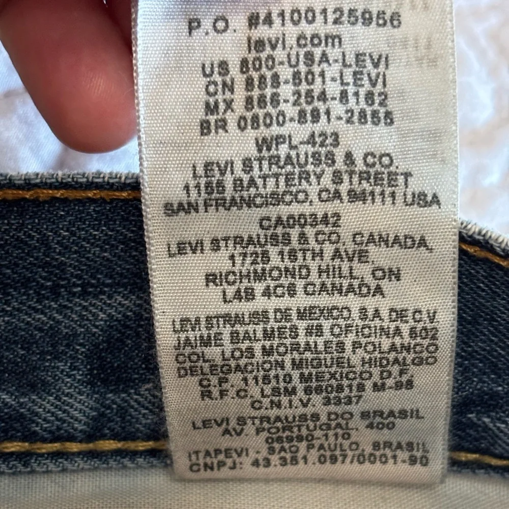 Levi's 511 Men's Blue‎ Distressed Hand patched/stitched  slim Jeans size 30/30